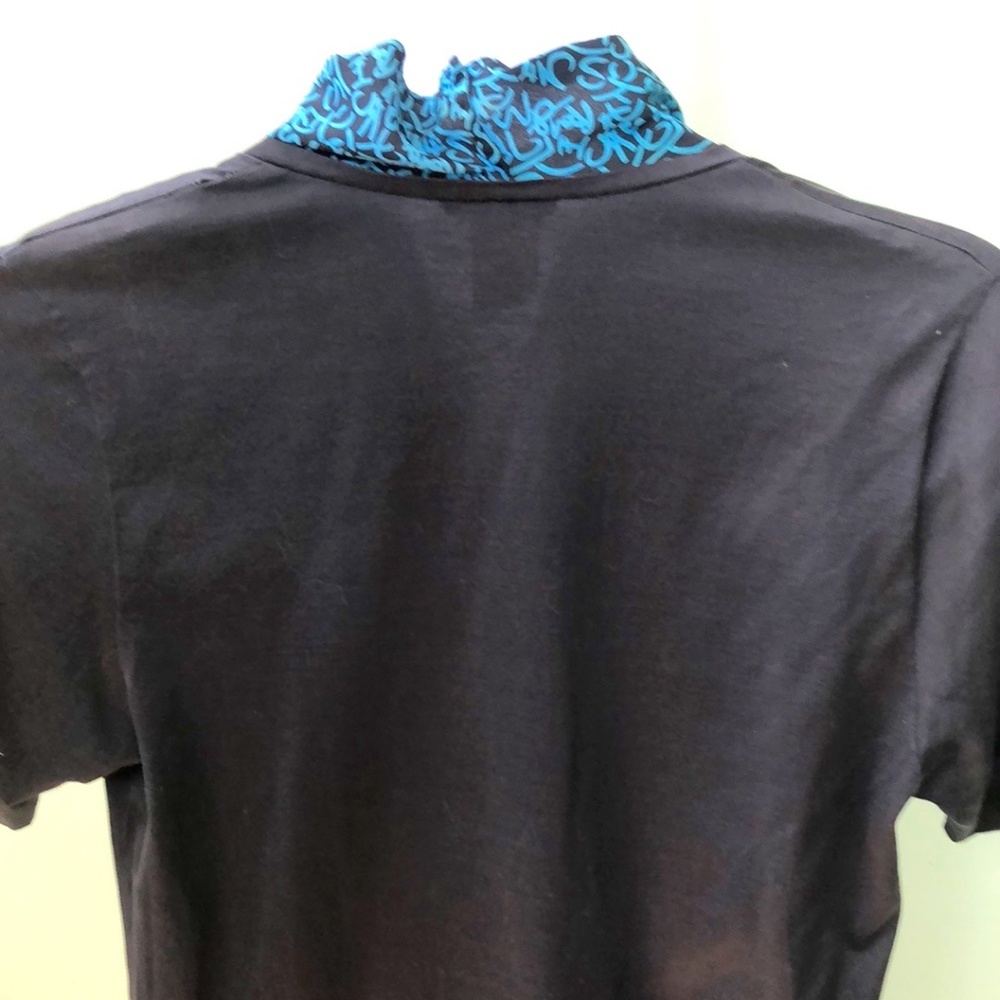 Roma Fendi 365 Women's Sheath Dress-Black/Turquoise Sz Medium - Picture 4 of 9